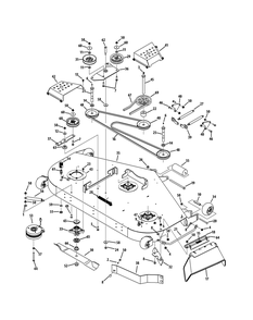 Mower Deck 60-Inch Diagram and Parts List for Z-FORCES60 (17AF5GHD-17AF5GHD010)(2011) Cub Cadet Lawn Tractor